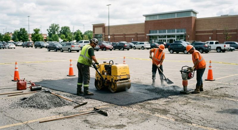 Asphalt Parking Lot Repair in San Diego, CA