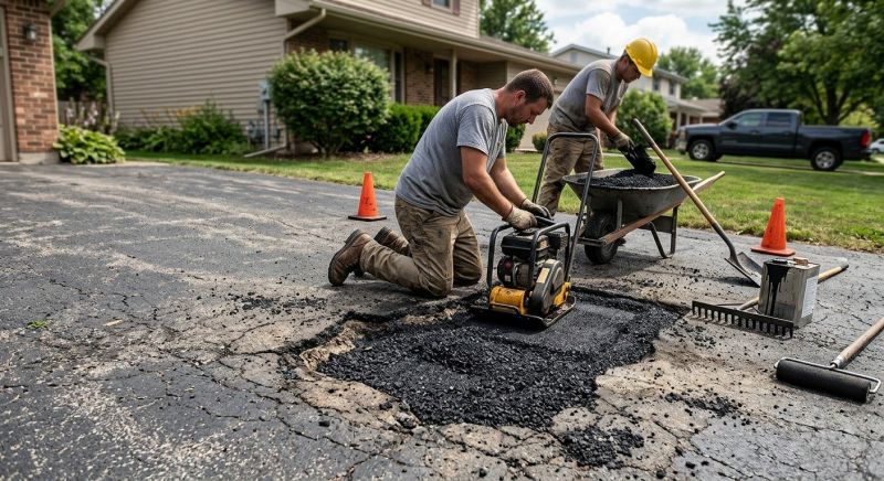Asphalt Pothole Filling in Los Angeles, CA
